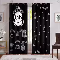 پرده پانچی سه بعدی کافی شاپ PK-7729