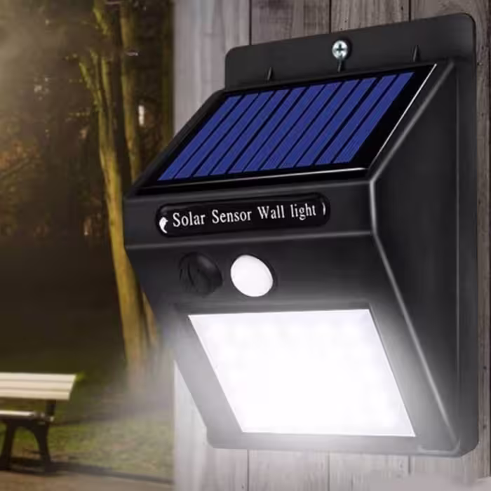 چراغ خورشیدی SOLAR  به همراه پنل قدرتمند COB کد 1009