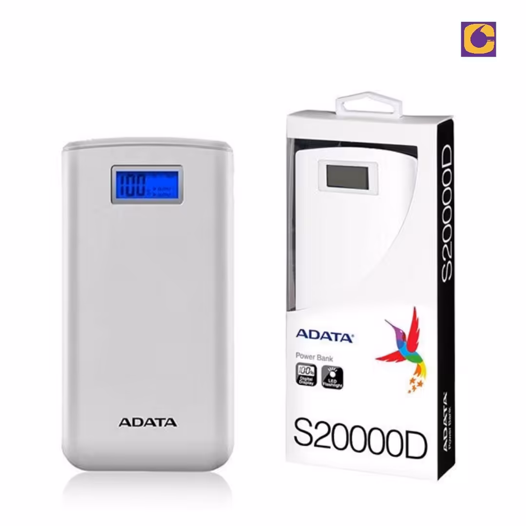 پاور بانک 20000 میلی آمپر  ADATA مدل s20000D