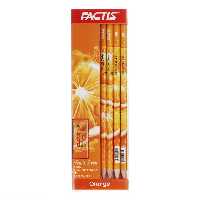 بسته هدیه مداد و پاک کن فکتیس طرح پرتقال(Orange )