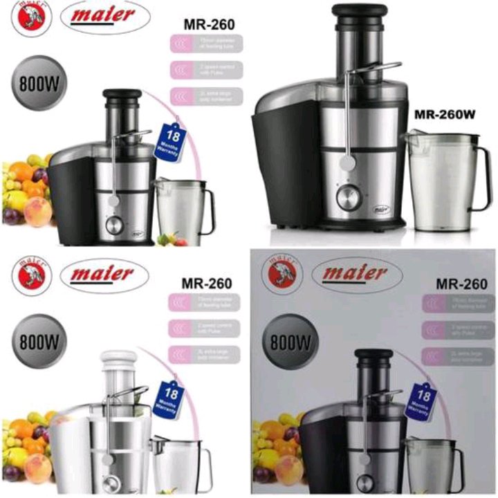 آب میوه گیری تک کاره مایر مدلMR-260