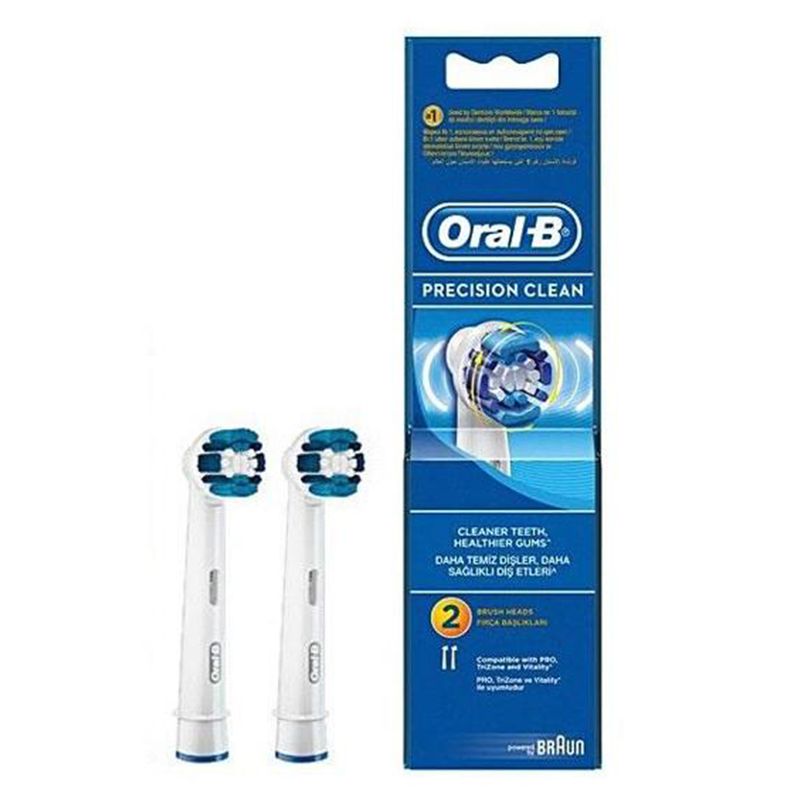 سری یدک مسواک برقی اورال بی PRECISION CLEAN تعداد 2 عددی | فروشگاه ارس ترک