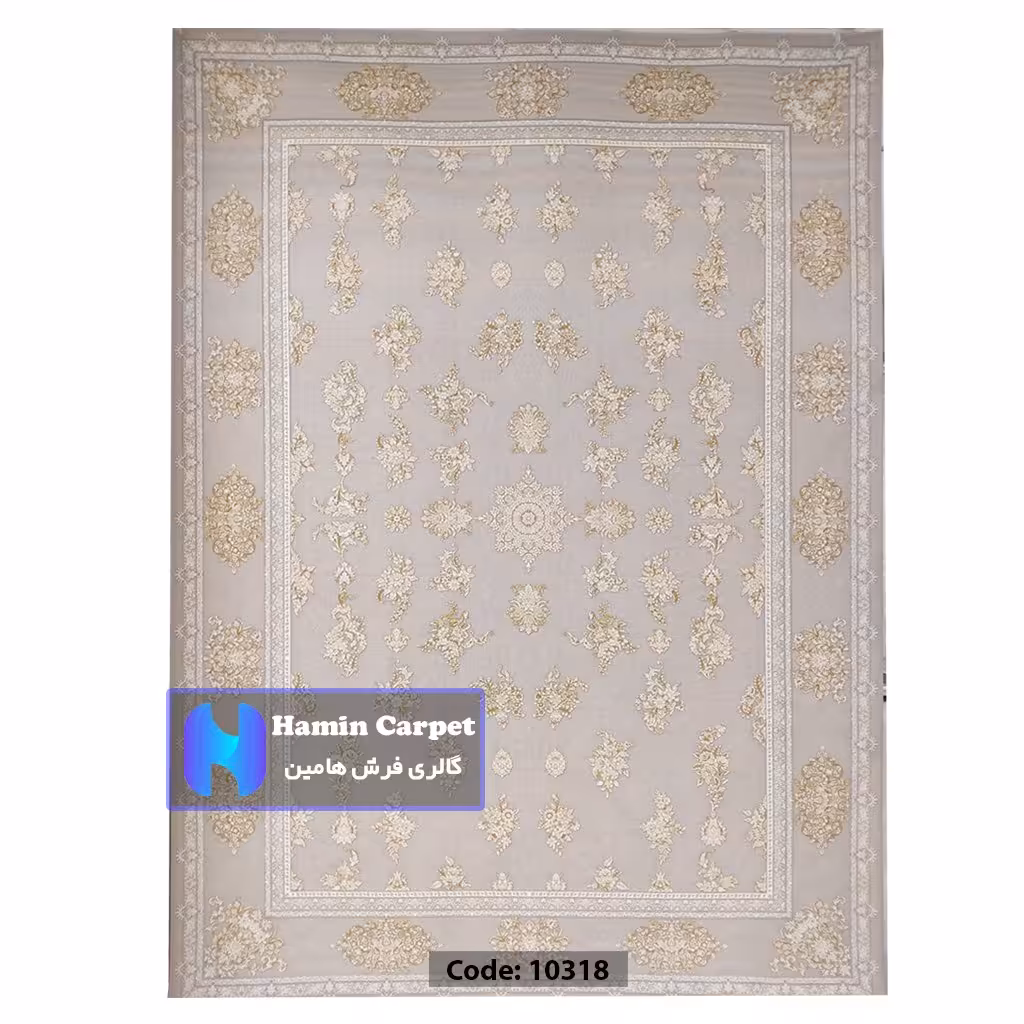فرش 9 متری 1200 شانه تراکم 3600  نخ اکلریک گل برجسته کد AR10318