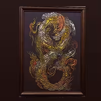 تابلوی دستساز لایه چینی اژدها