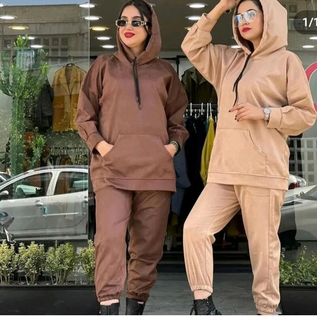 هودی شلوار سوییت زنانه دوخت سفارشی مطابق با سایز و رنگ دلخواه شما