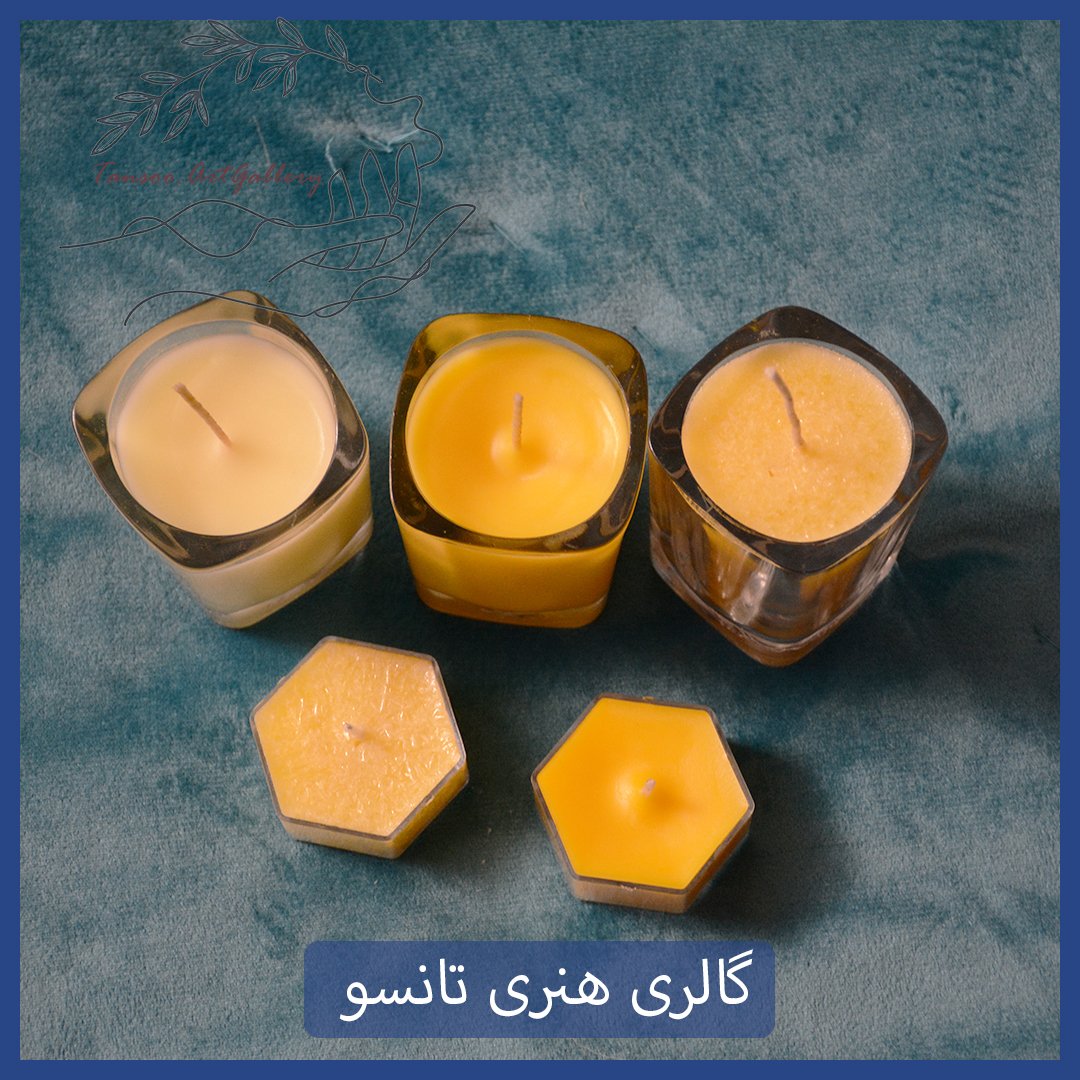 شمع لیوانی کوچک موم عسل