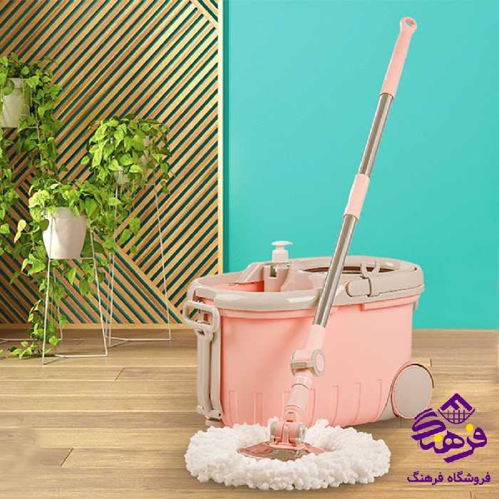 سطل و تی چرخشی لیمون