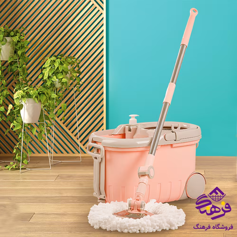 سطل و تی چرخشی لیمون