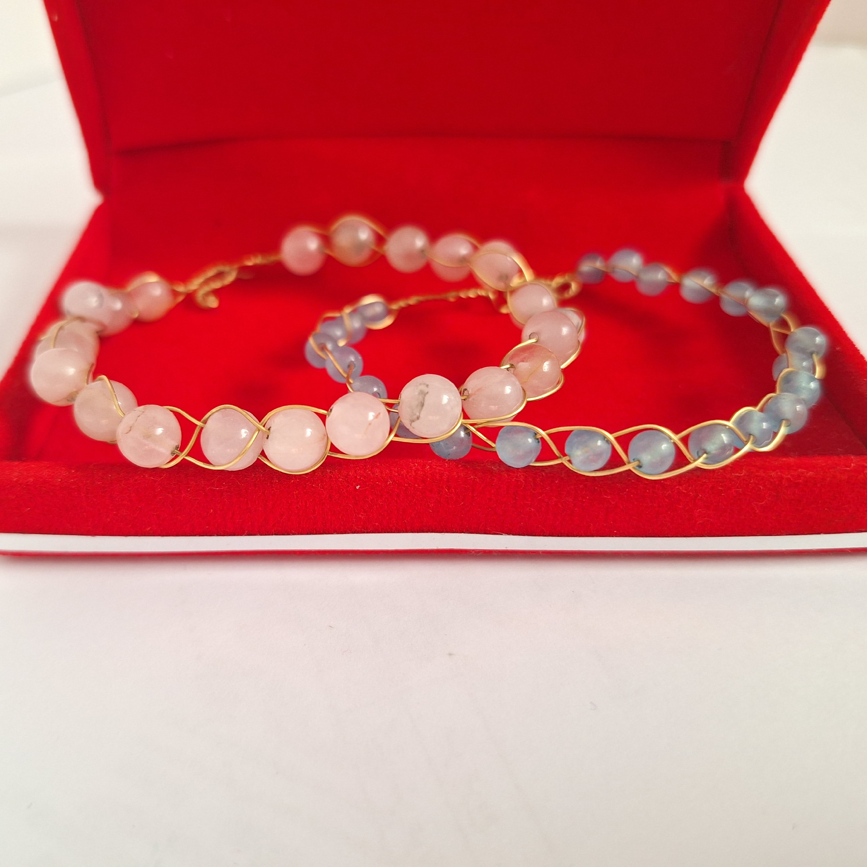 دستبند گیس بافت عقیق