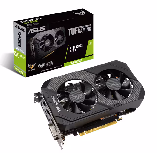 کارت گرافیک  ایسوس مدل TUF-GTX1660S-6G-GAMING حافظه 6 گیگابایت