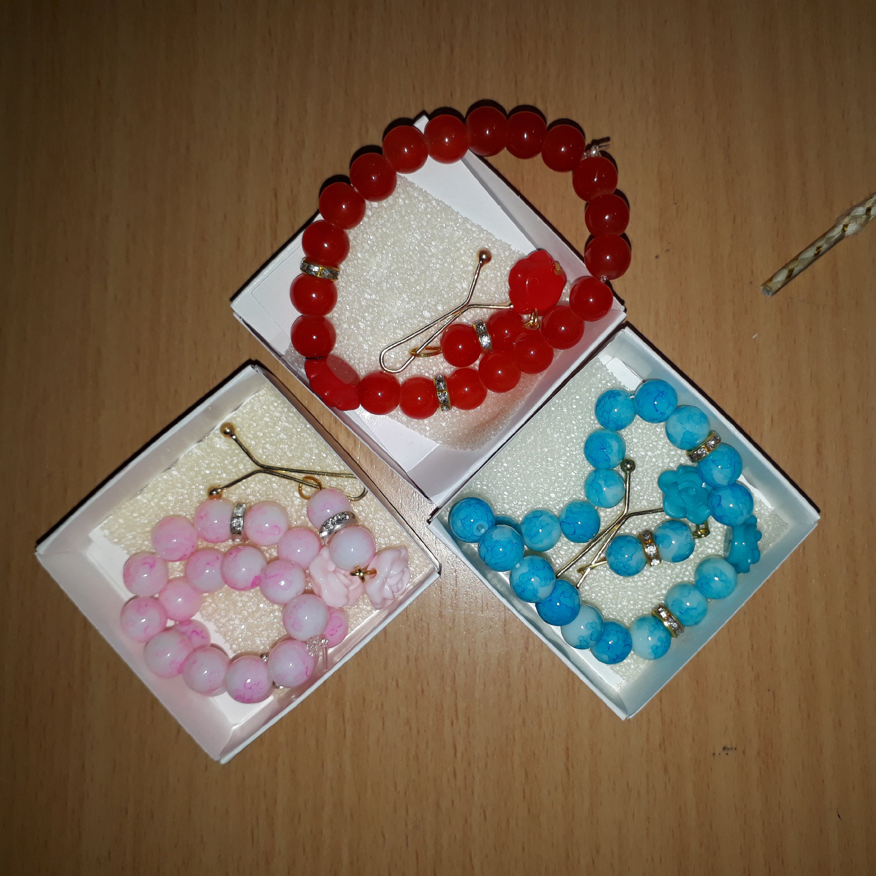 ست دستبند و گیره روسری ساده