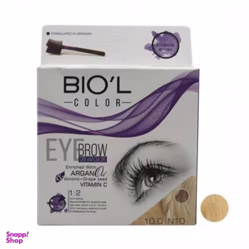 کیت رنگ ابرو بیول (Biol) رنگ بلوند پلاتینه شماره 10.0 (N10)