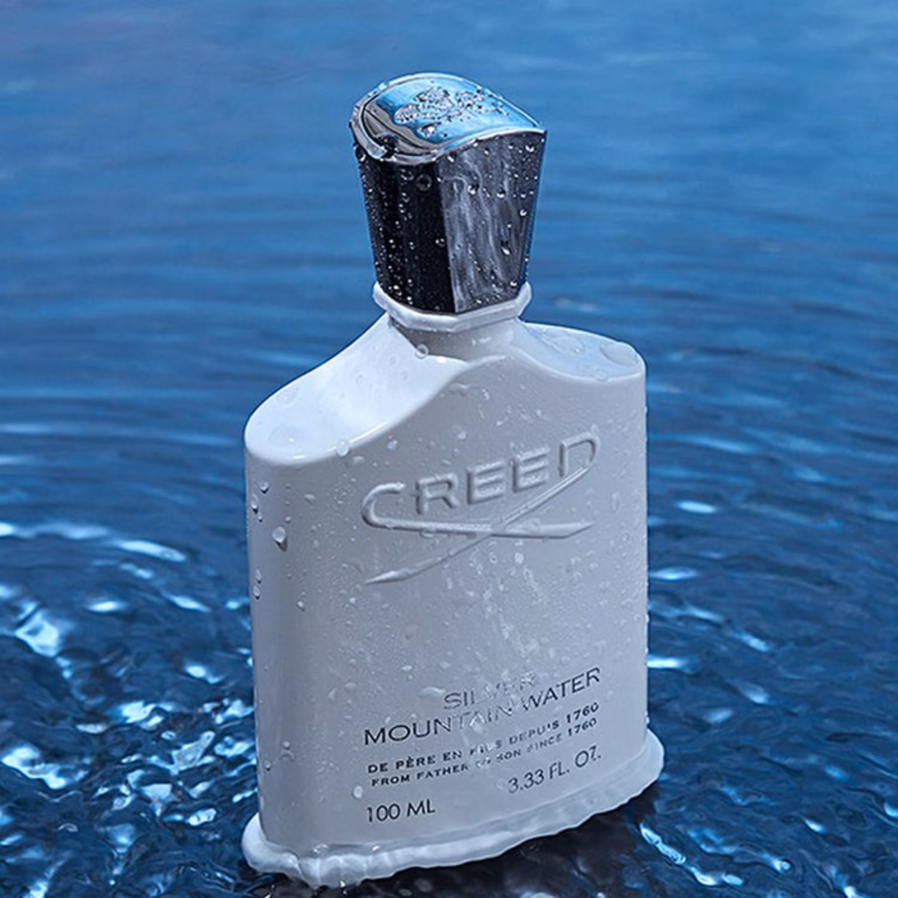 عطر اورجینال خالص کرید سیلور مونتاین (مانتین) واتر  (1میل) برند لوزی گرید تاپ