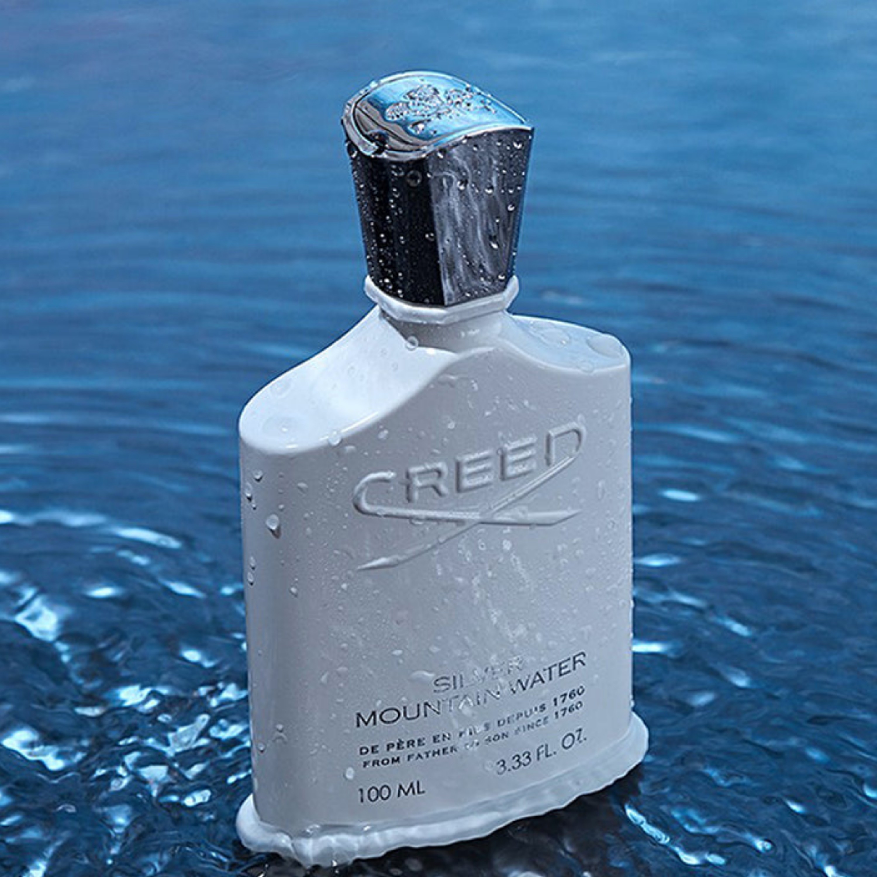 عطر اورجینال خالص کرید سیلور مونتاین (مانتین) واتر  (1میل) برند لوزی گرید تاپ
