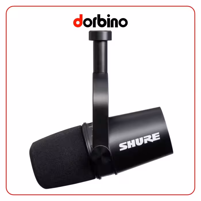 میکروفون پادکست Shure MV7 Podcast Microphone (Black) - فروشگاه دوربین دوربینو
