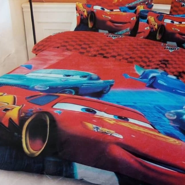 روتختی تک نفره عروسکی مک کویین جدید 4 تیکه...........................................