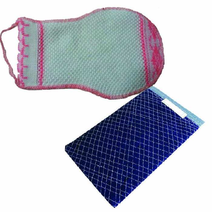 ست بهداشتی لیف و کیسه بند دار مدل K100 بسته 2 عددی

