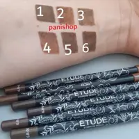 مداد ابرو پودری پایه بلند اتود ETUDE شماره 01 رنگ قهوه ای تیره