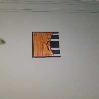    ساعت چوبی دیواری   کد 02 با موتور روانگرد ( قابل تولید در رنگ ،طرح و ابعاد متفاوت) 