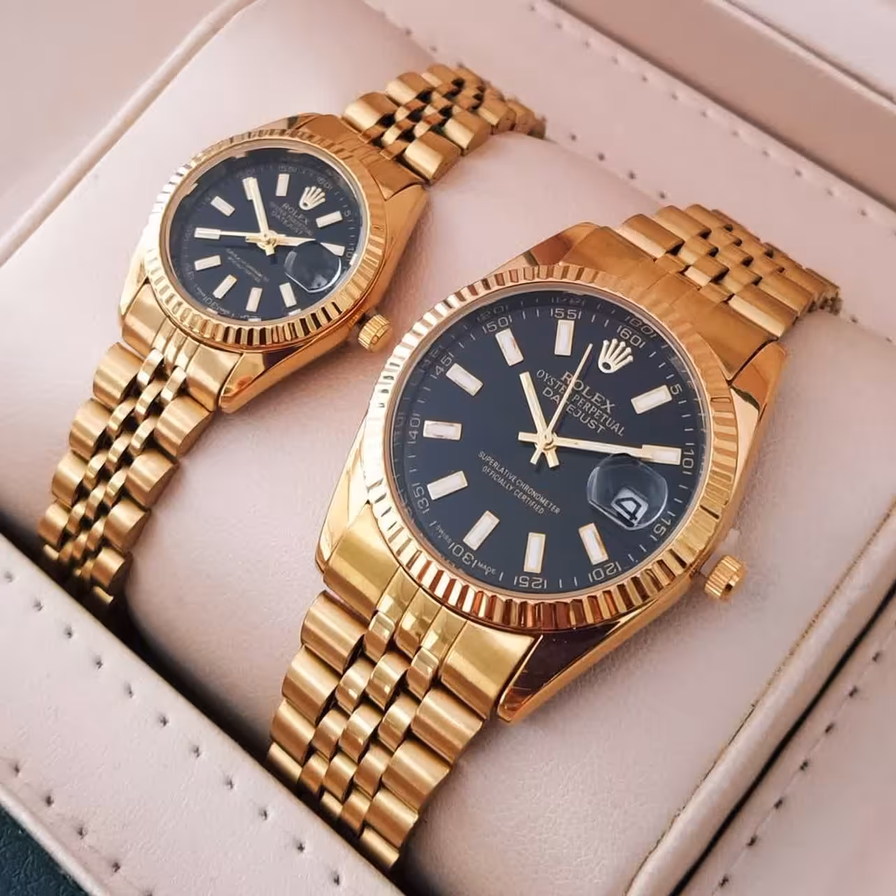 ست ساعت رولکس طلایی Rolex