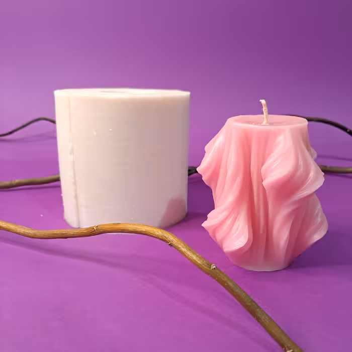 قالب سیلیکونی شمع گیسو  مخصوص شمعسازی مجسمه سازی صابون سازی شکلات سازی