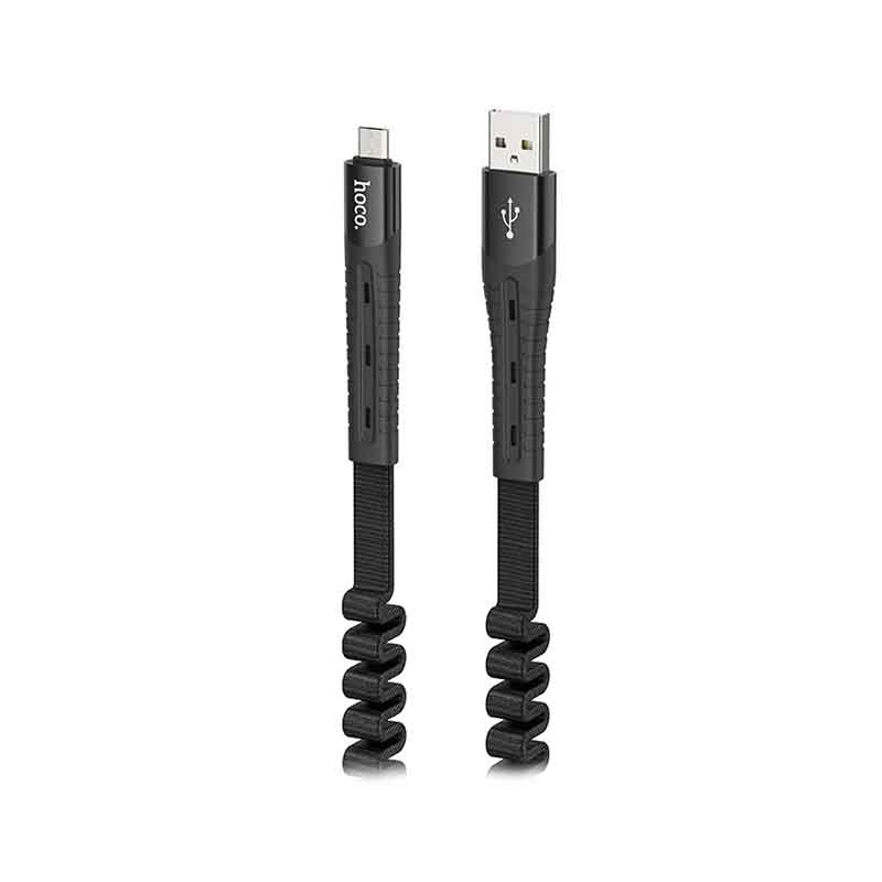 کابل 1.2 متری Micro USB هوکو مدل U78 کاتن ترژر