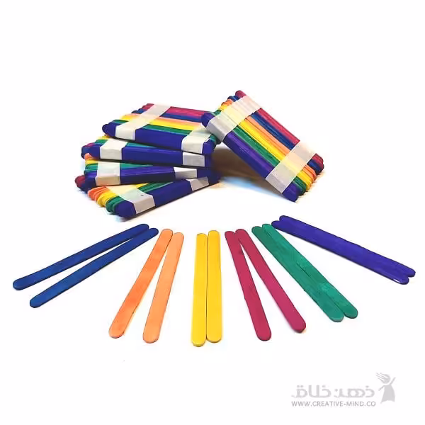 چوب بستنی رنگی رنگی