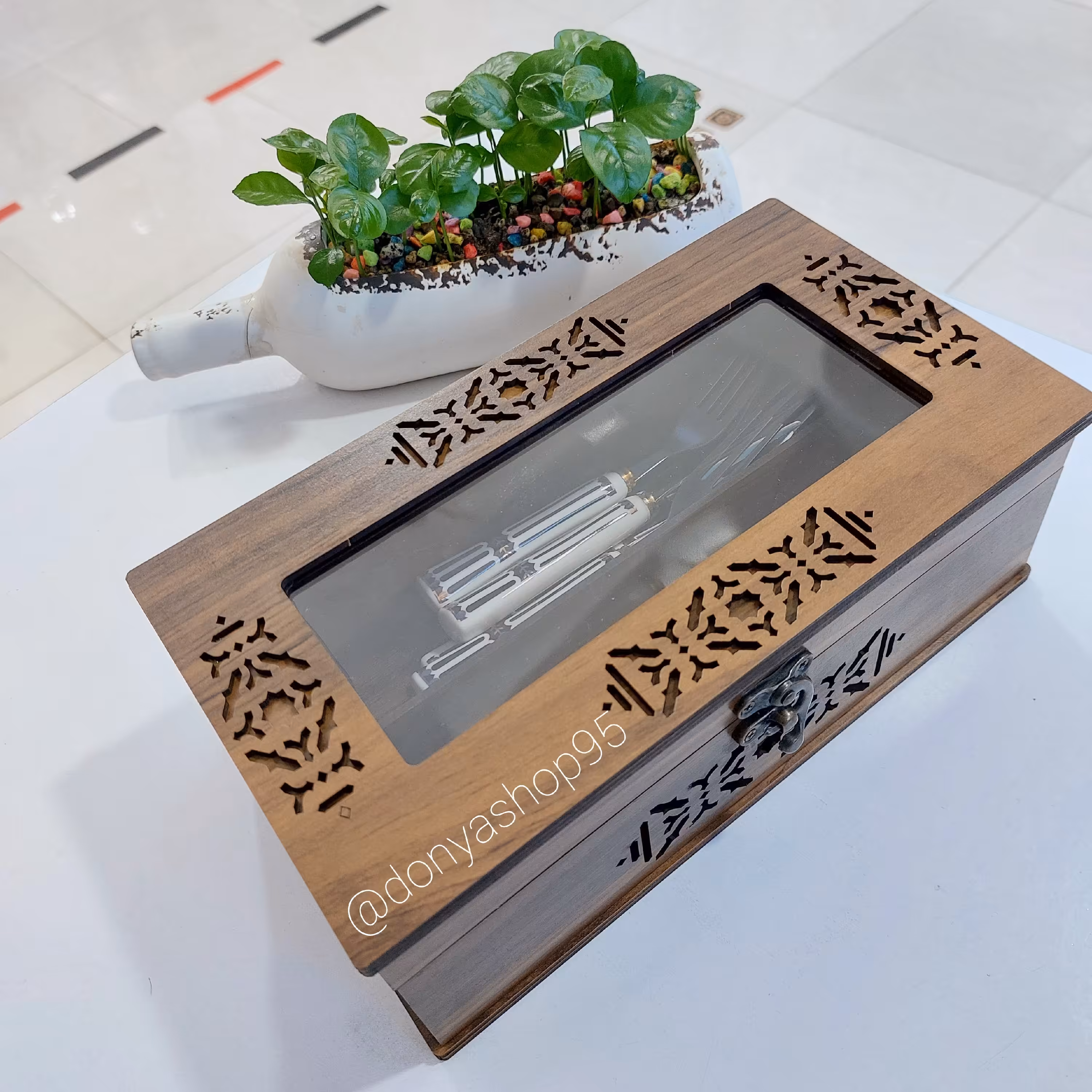 جاقاشقی چوبی دو خانه 