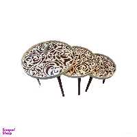 میز عسلی لوتوس مدل 3 تکه کد B100