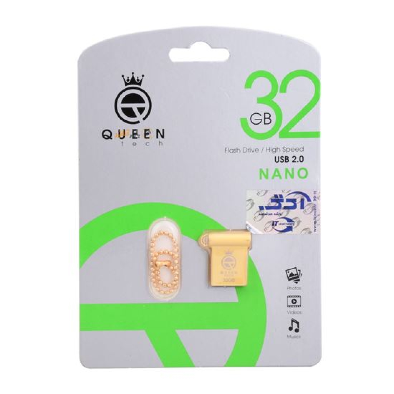 فلش مموری کوئین تک مدل Nano ظرفیت 32 گیگابایت