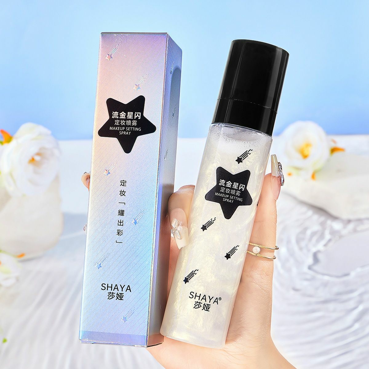 اسپری فیکاستور شاین دار برند اورجینال SHAYA باعث میشه میکاپتون ماندگار بشه