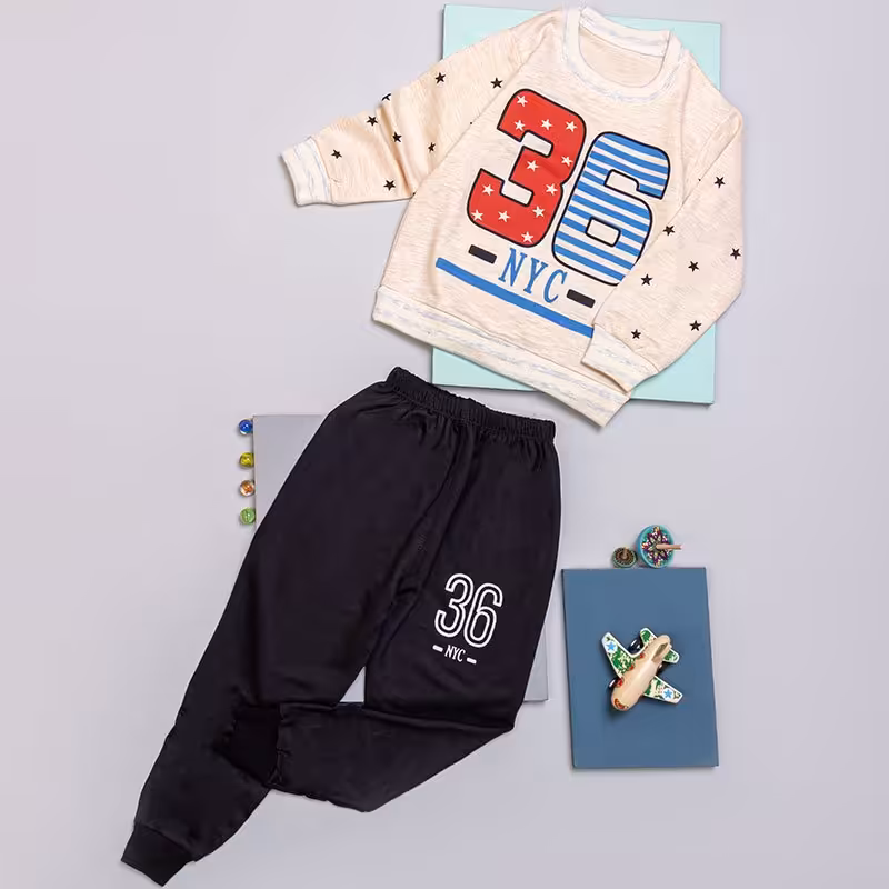 بلوز شلوار پسرانه سایز(40/45) نخ پنبه دو رو