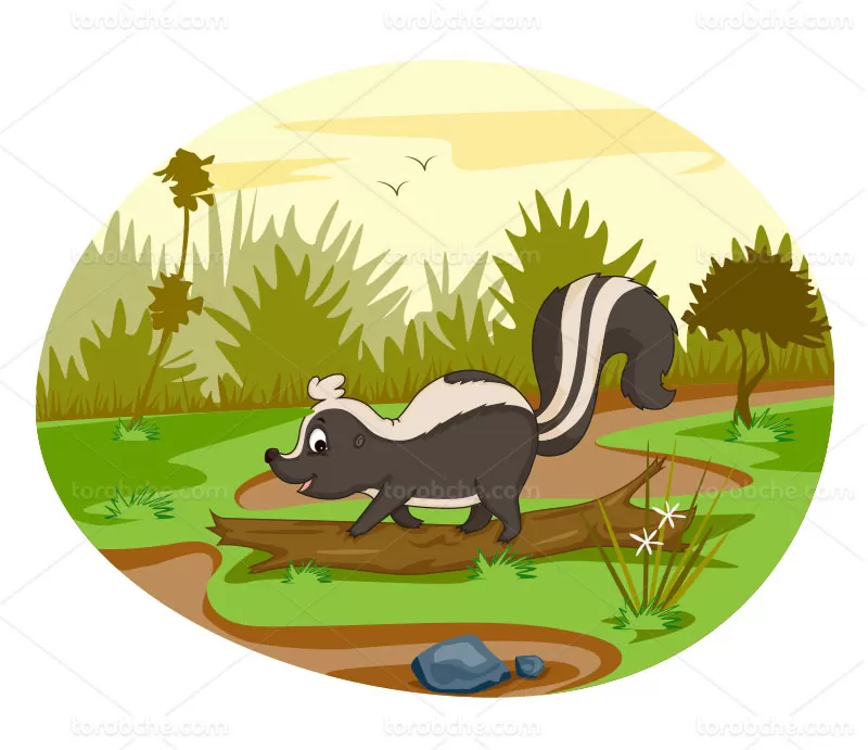 وکتور کاراکتر راسو | گرافیک با طعم تربچه