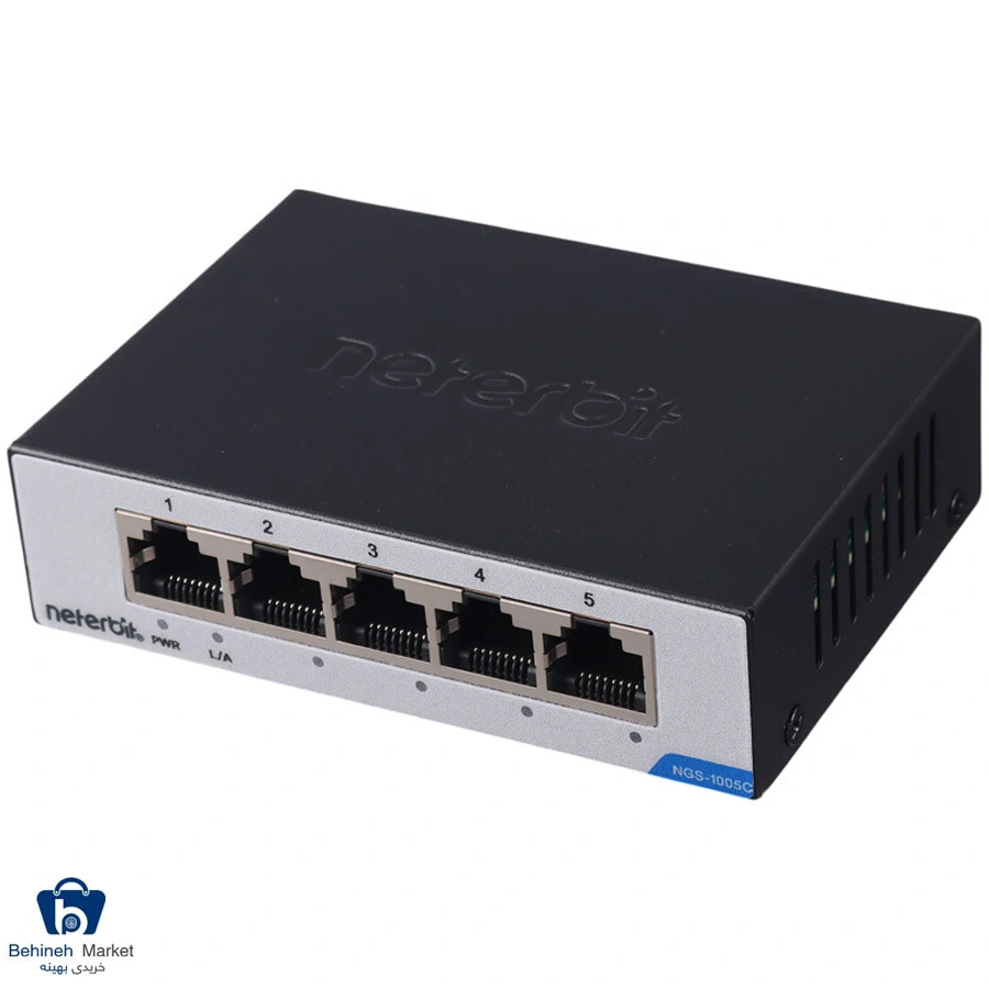 سوییچ 5 پورت نتربیت مدل NGS-1005C