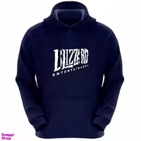 هودی مردانه طرح BLIZZARD کد F419 رنگ سرمه ای