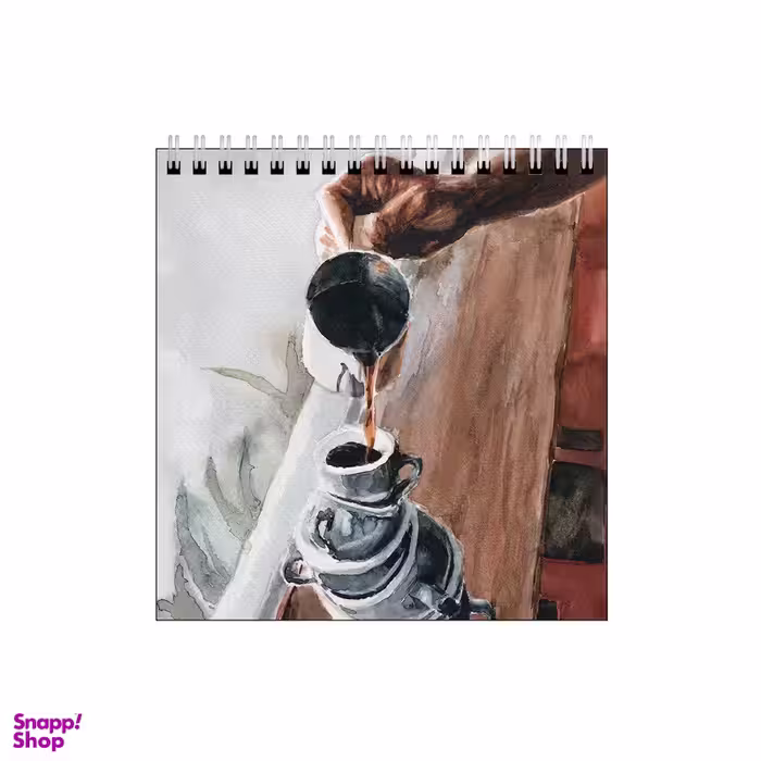 دفتر طراحی ۶۰ برگ طرح قهوه کد 1780725