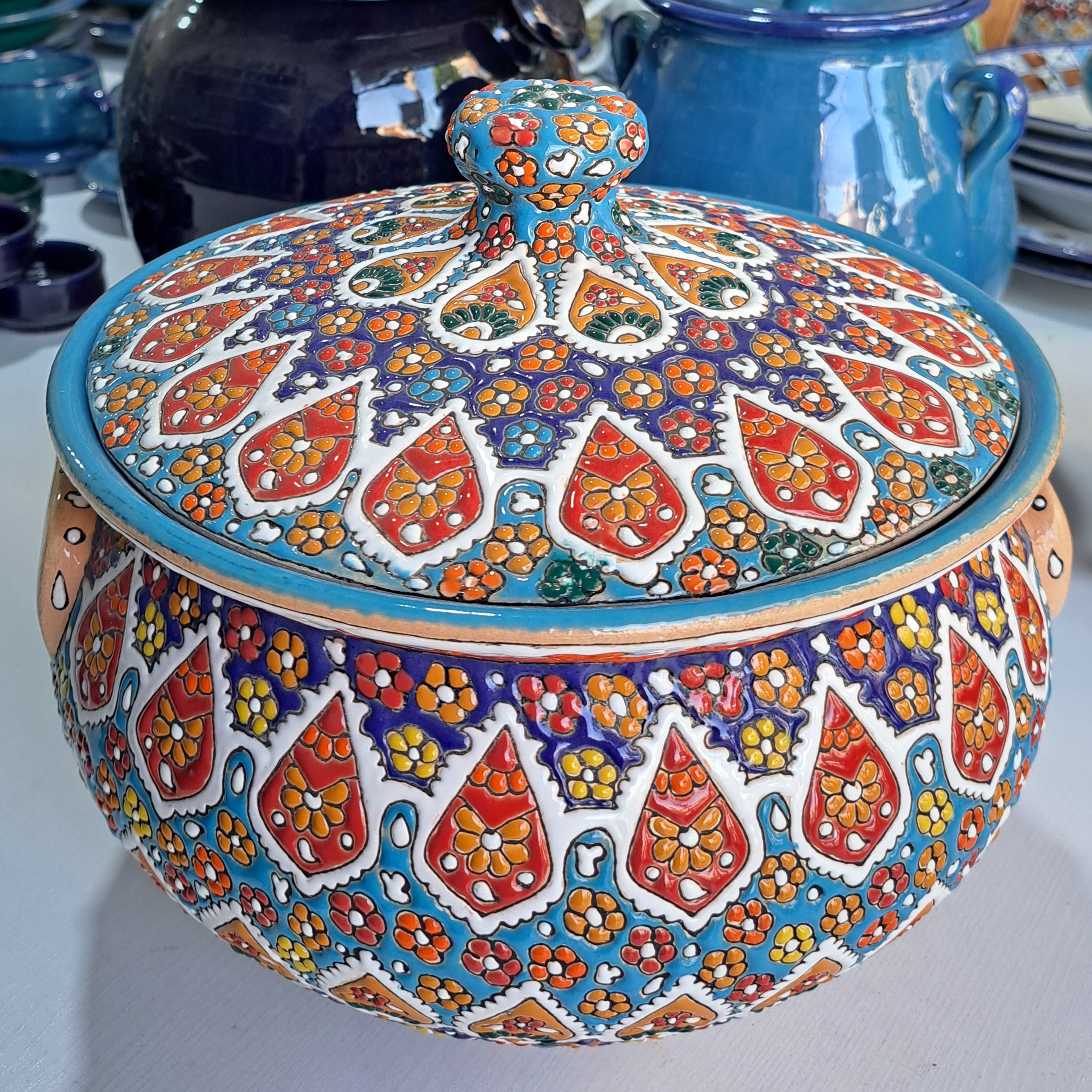 سوپ خوری سفال مینا کاری