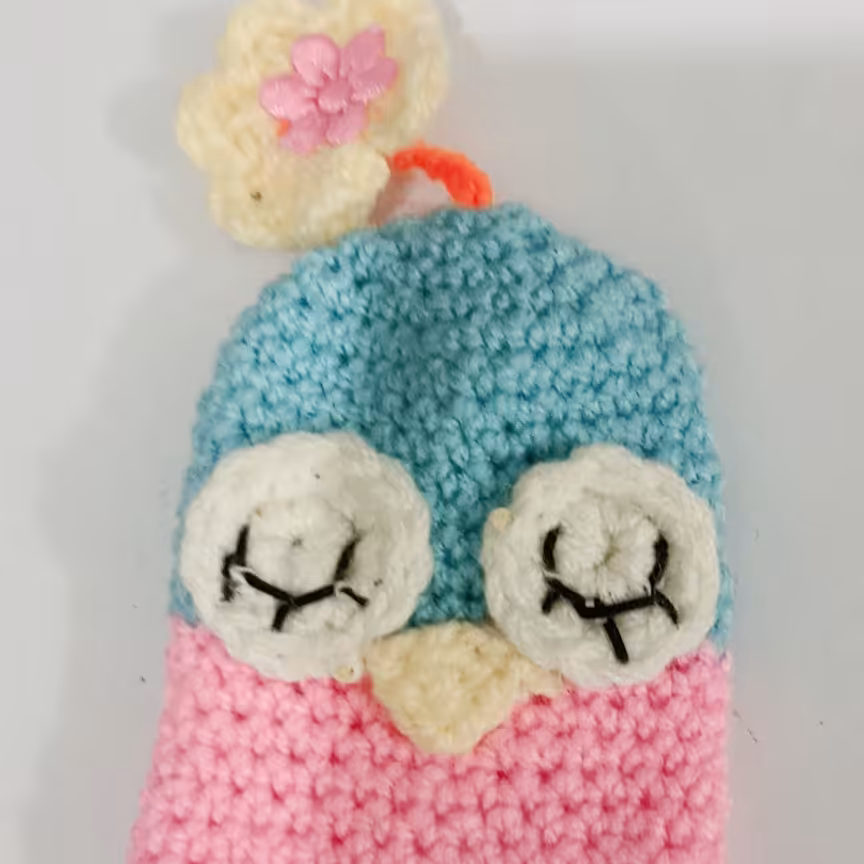 جاکلیدی طرح جغد درطرح ورنگ گوناگون