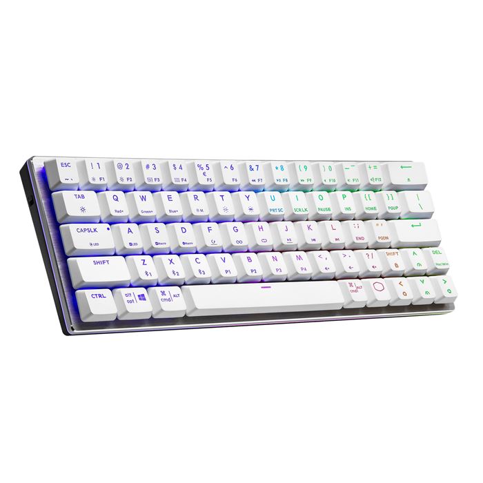 کیبورد مکانیکال گیمینگ با سیم و بی سیم کولرمستر SK622 SILVER