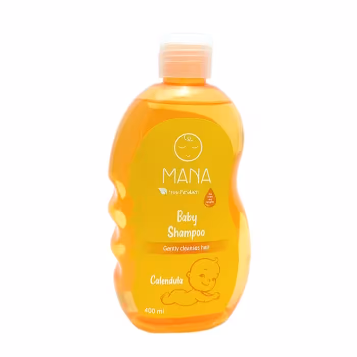 شامپو بچه مانا مدل عصاره کالاندولا حجم 400 میلی لیتر