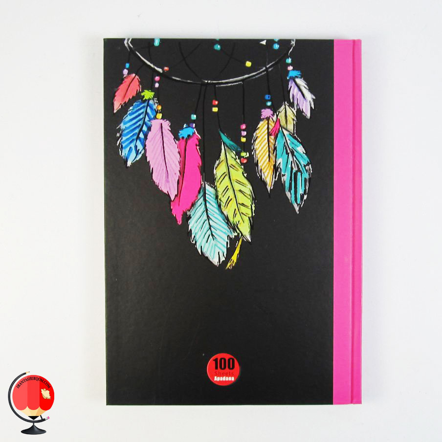 دفتر مشق 100 برگ طرح پر جلد سخت آپادانا