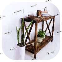 کنسول چوبی میز کنسول تمام چوب روسی آینه کنسول روستیک میز کنسول اسپرت