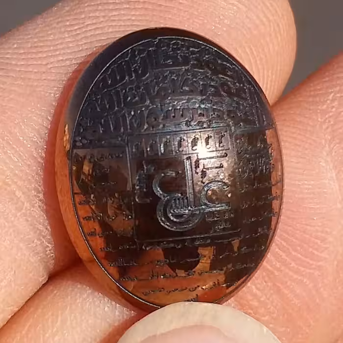 نگین حدید صینی نادعلی اصل بی نظیر خاص کد 11182