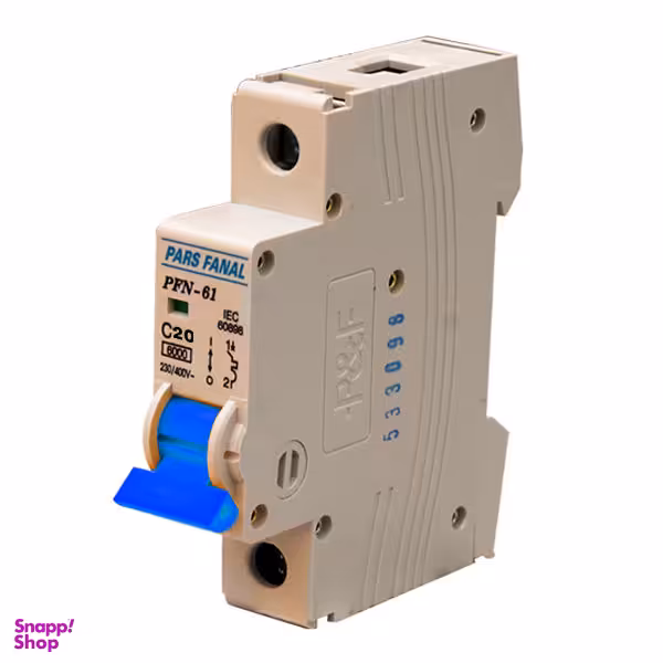 فیوز مینیاتوری تک فاز 20 آمپر پارس فانال مدل C20