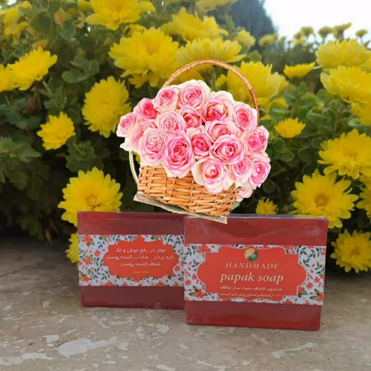 صابون گلیسیرینه انار روشن کننده، بهبود جوش و لک  ،ترمیم جای جوش