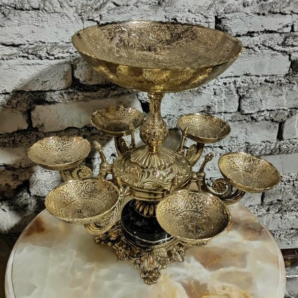 هفت سین یا آجیل خوری زیبای برنزی یه کار محشر