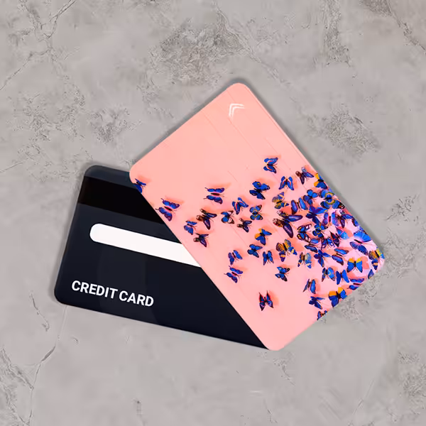 استیکر کارت بانکی طرح پروانه و زنانه کد CAA792-K