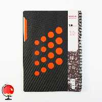 دفتر مشق 100 برگ فنر دوبل دایکاتی نارنجی آپادانا