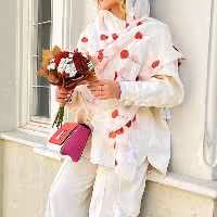 شال گل شقایق زیبا