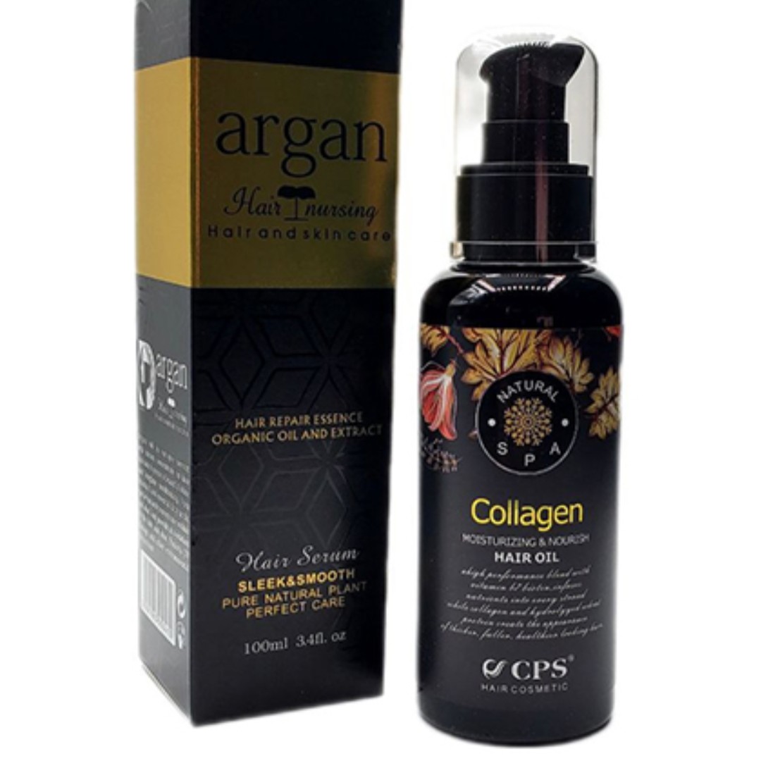 روغن موی آرگان کلاژن مناسب موهای کراتین شده